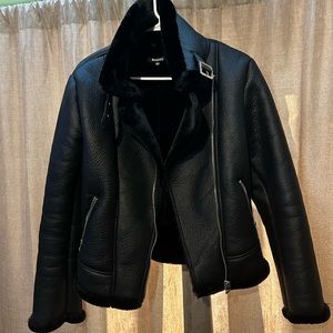 Missguided faux leather jacket